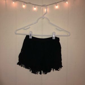 Black shorts (swimsuit cover)